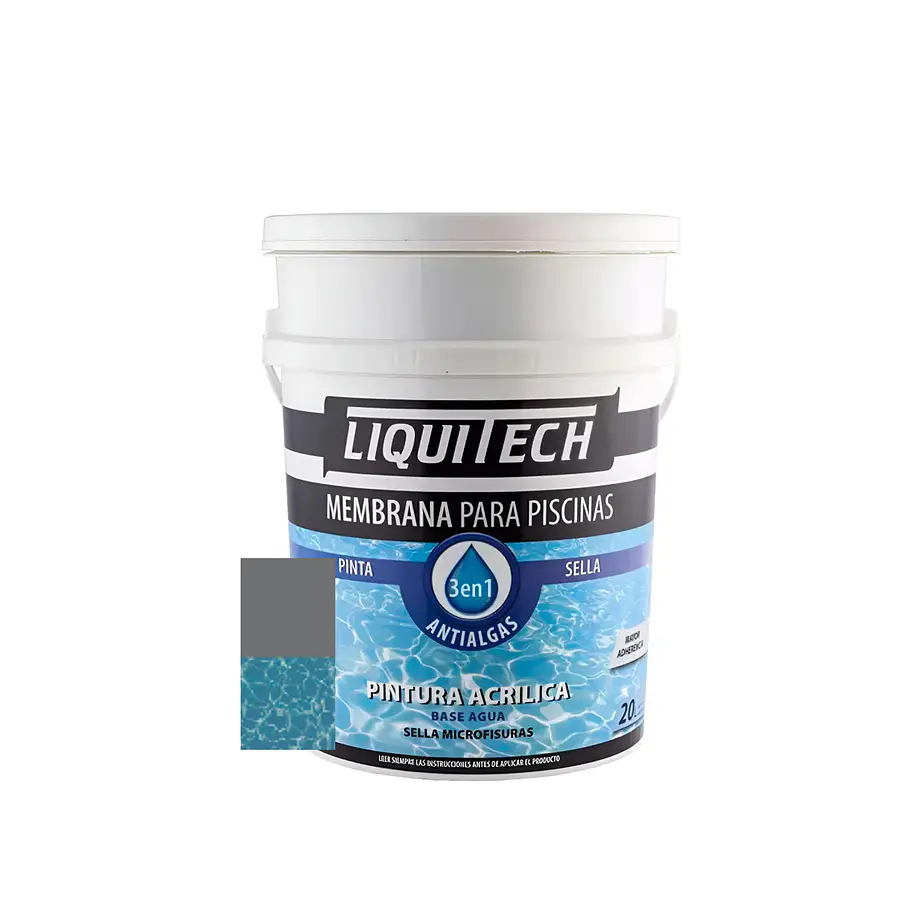Pintura Membrana para Piscinas 20 Litros. Liquitech   9