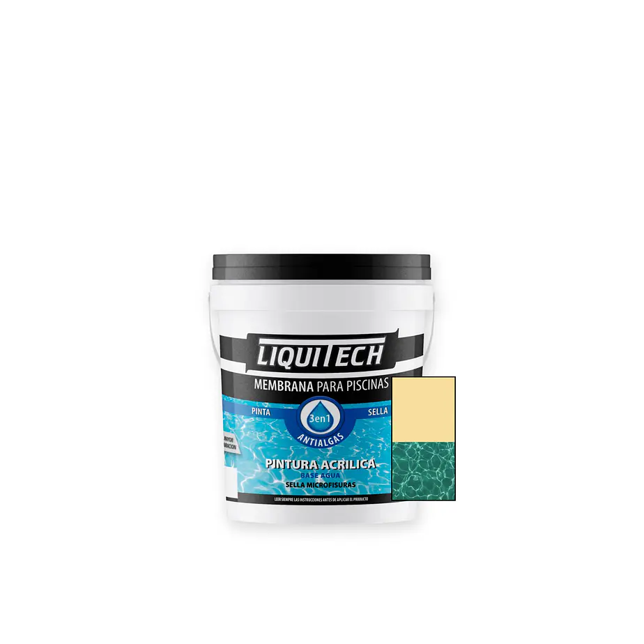 Pintura Membrana para Piscina 4 Lts. Liquitech  4