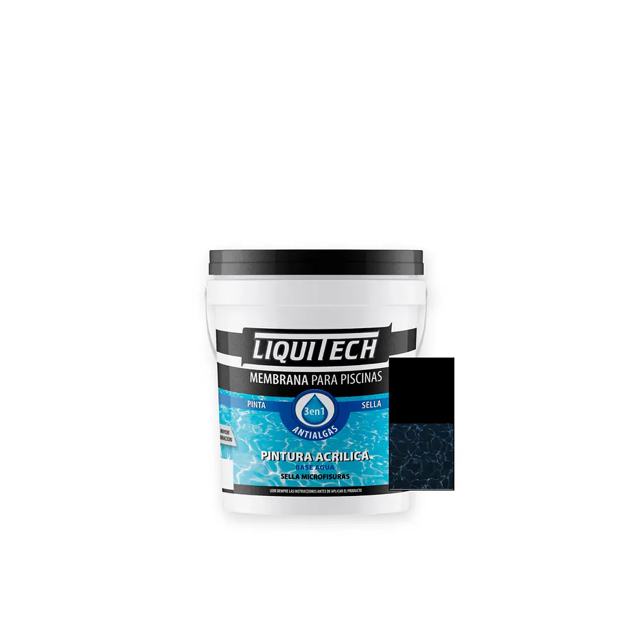 Pintura Membrana para Piscina 4 Lts. Liquitech  6