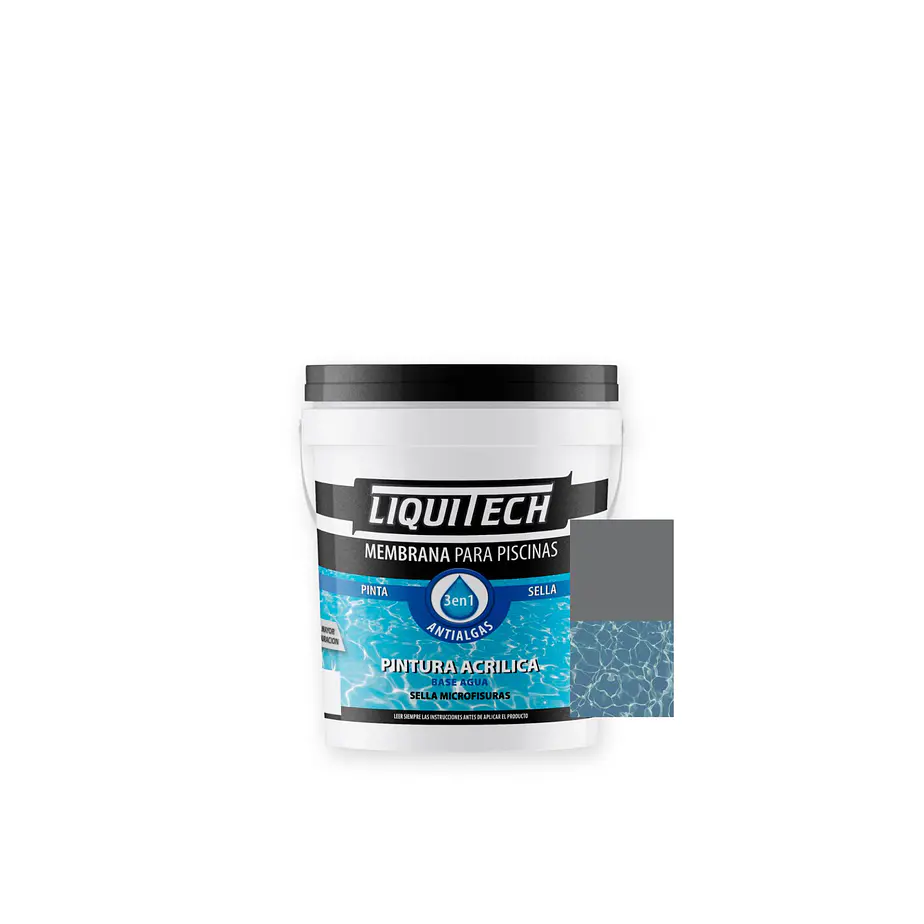 Pintura Membrana para Piscina 4 Lts. Liquitech  7