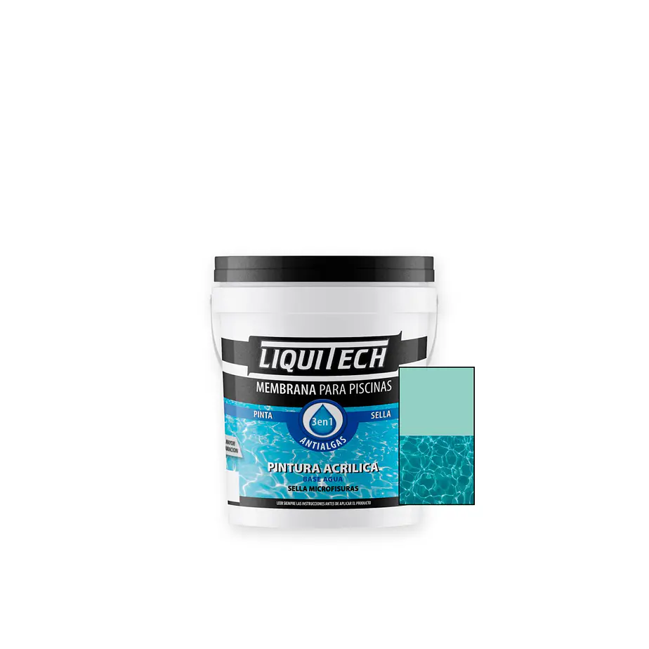 Pintura Membrana para Piscina 4 Lts. Liquitech  9