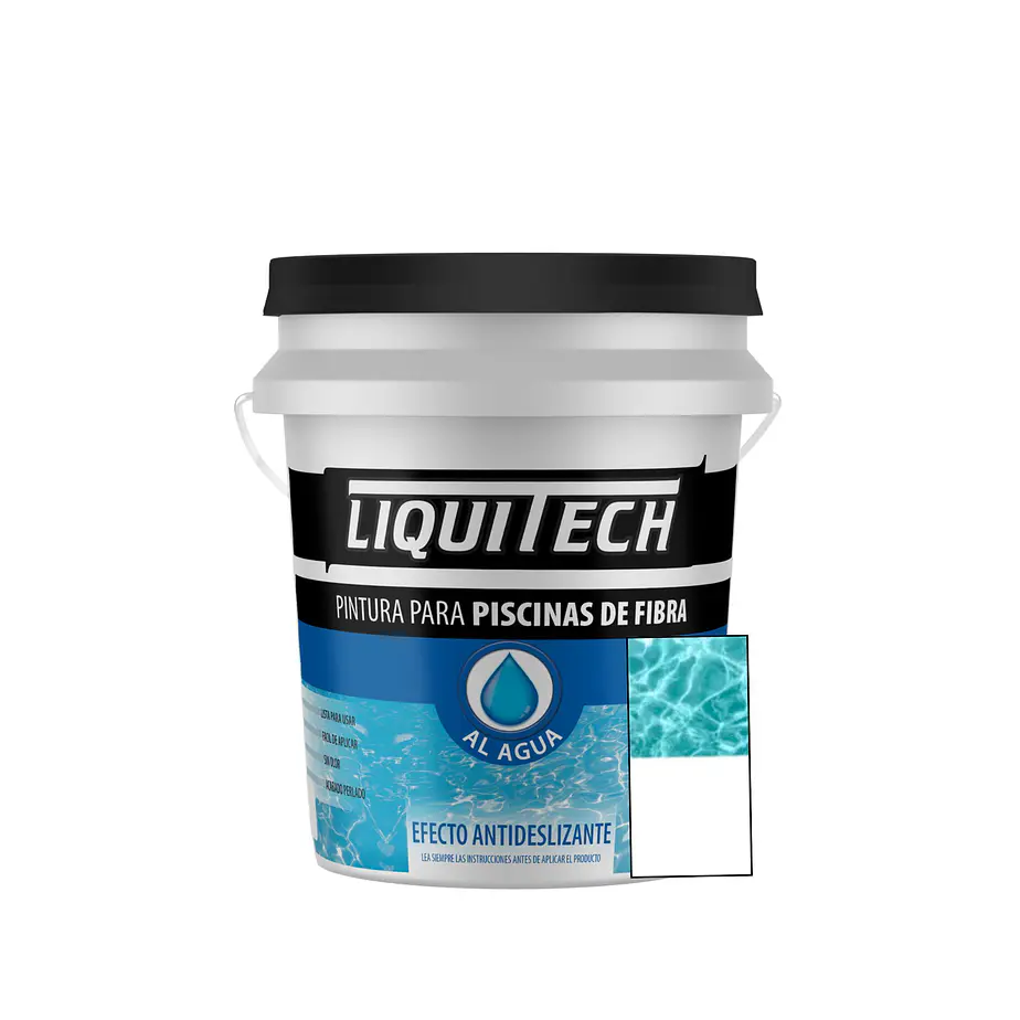 Pintura para piscinas de fibra Liquitech 4Lts.  3