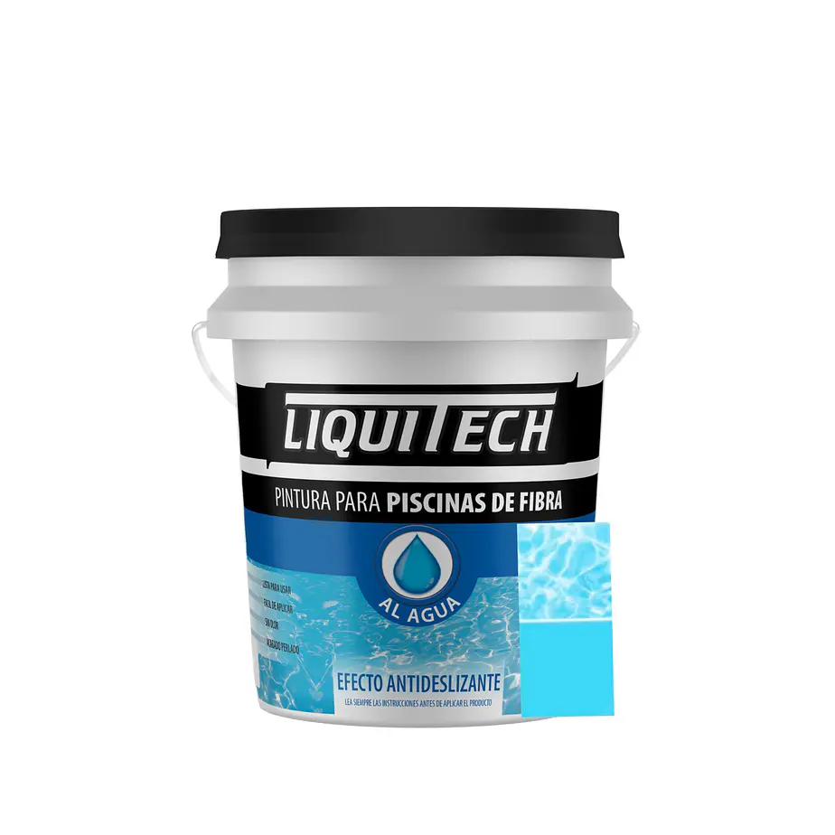 Pintura para piscinas de fibra Liquitech 4Lts.  4