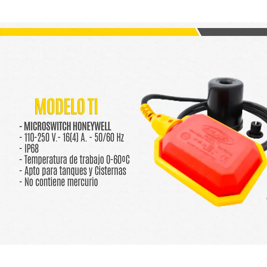 Control de Nivel Hermético Modelo TI 4