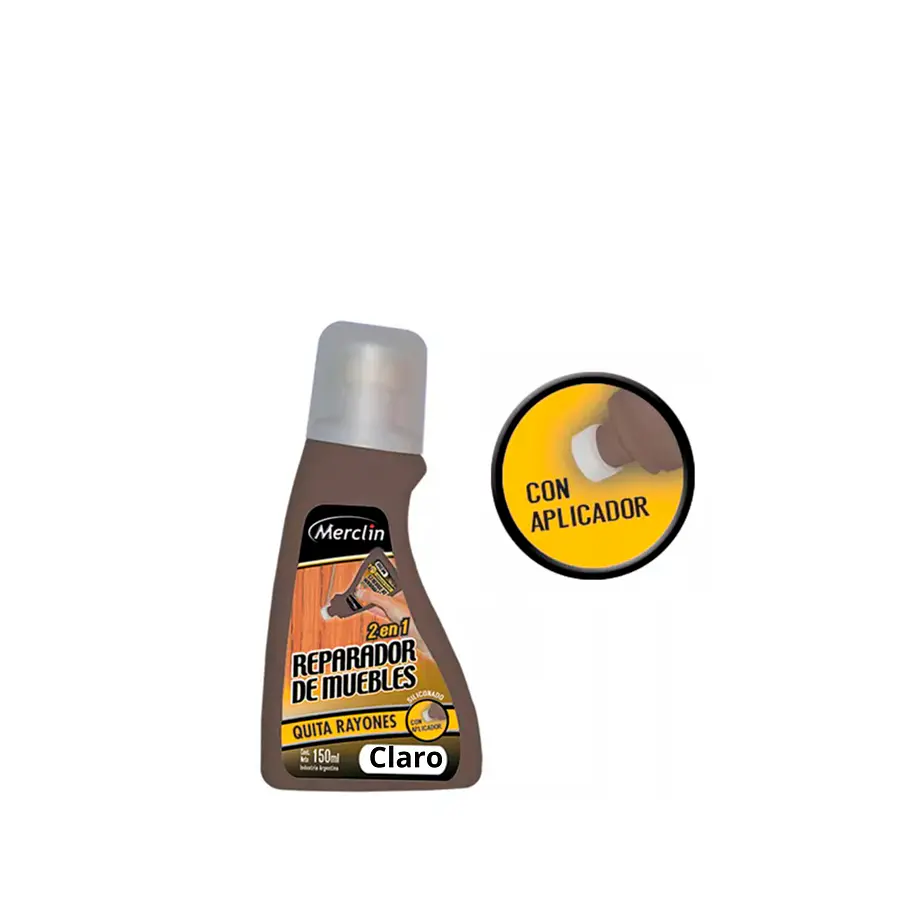 Reparador de muebles quita rayones 150ml Merclin Claro 2