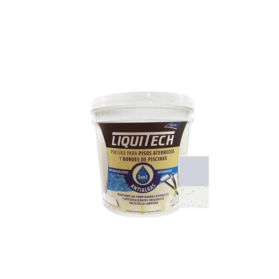Pintura atérmica impermeabilizante pisos y bordes de piscinas 4L Liquitech 4