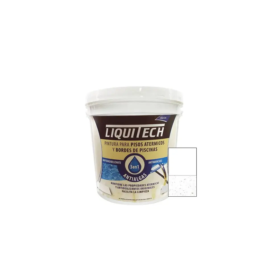 Pintura atérmica impermeabilizante pisos y bordes de piscinas 4L Liquitech 5