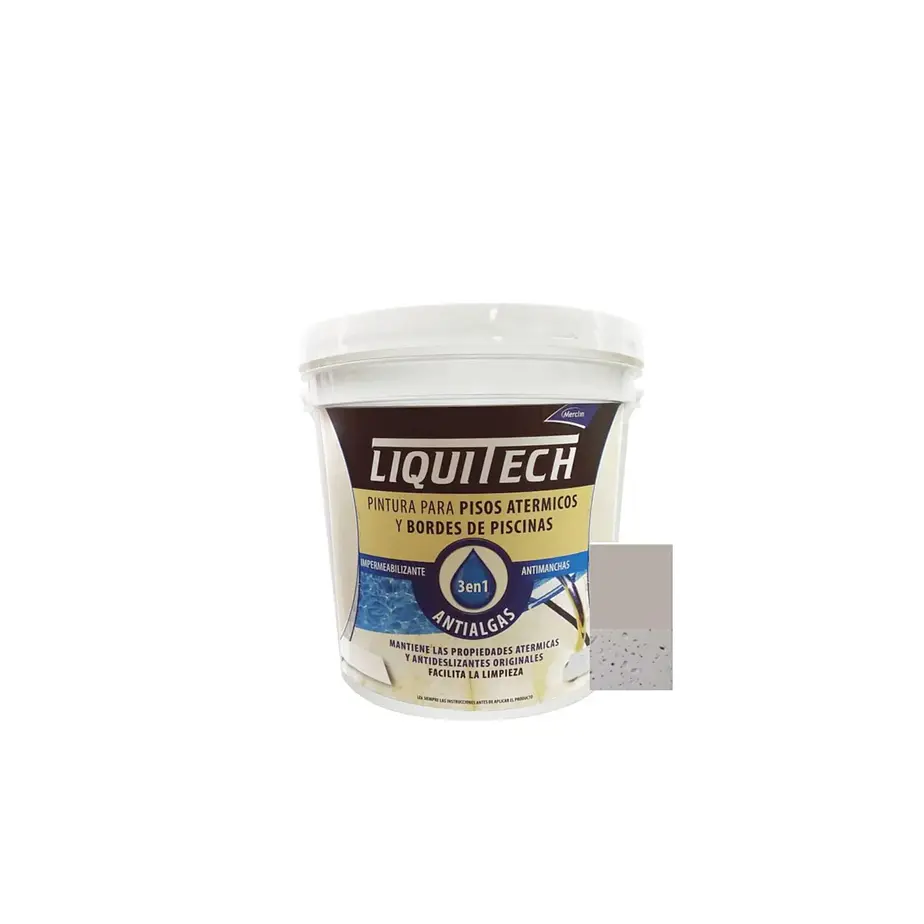 Pintura atérmica impermeabilizante pisos y bordes de piscinas 4L Liquitech 6