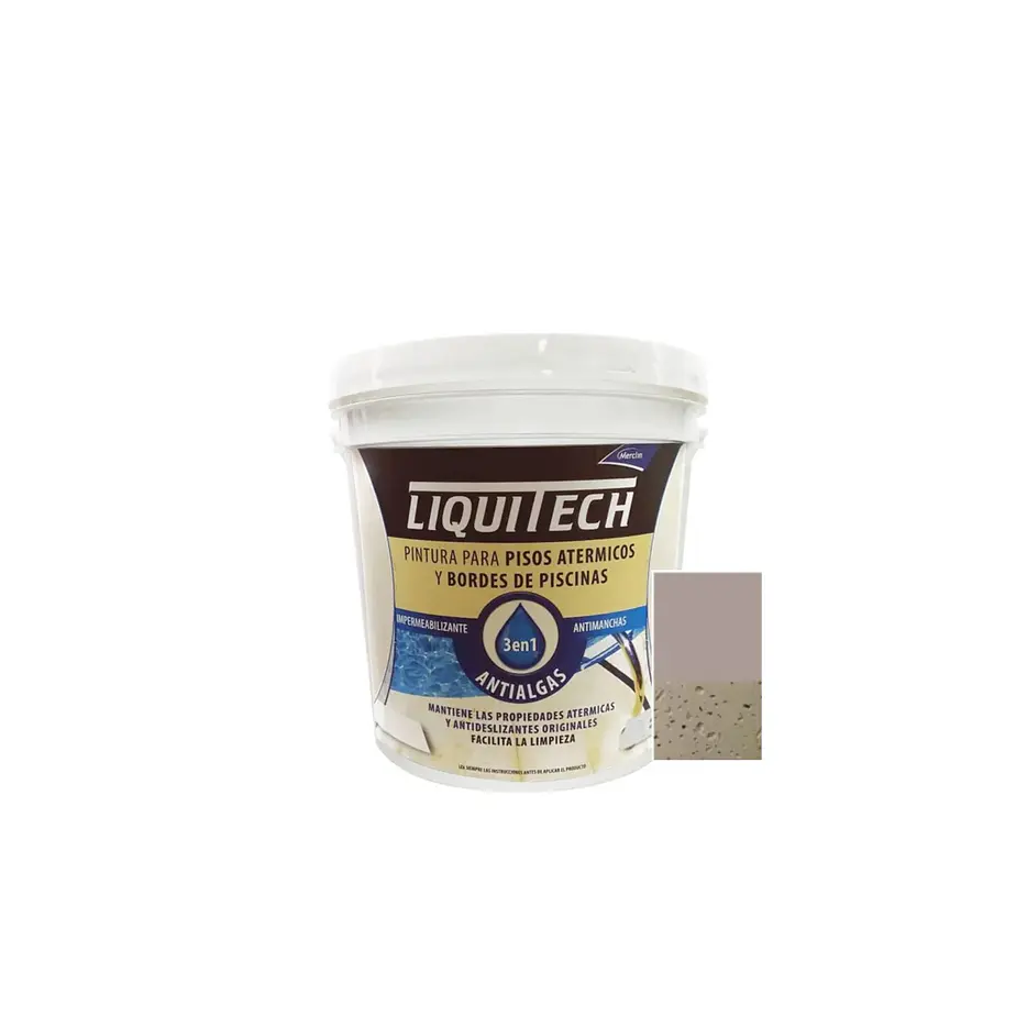 Pintura atérmica impermeabilizante pisos y bordes de piscinas 4L Liquitech 7