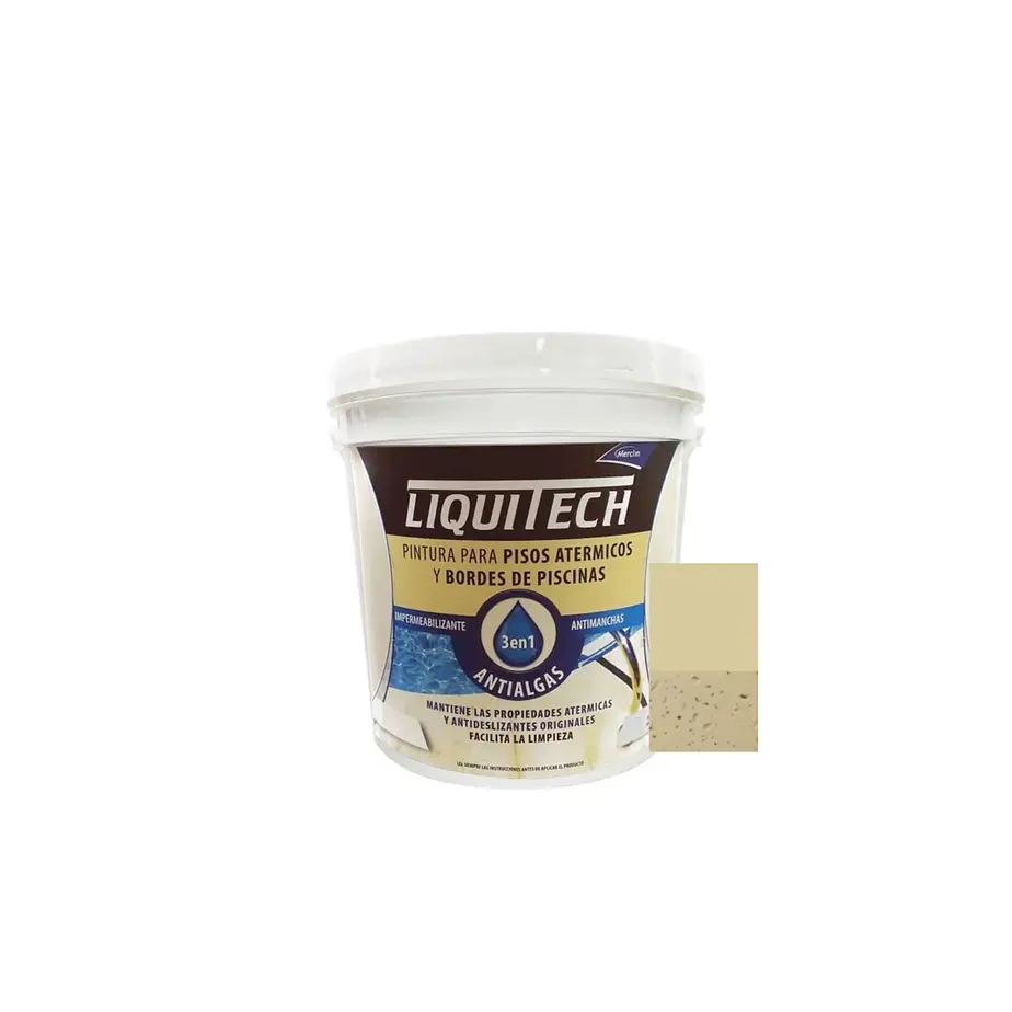 Pintura atérmica impermeabilizante pisos y bordes de piscinas 4L Liquitech 8