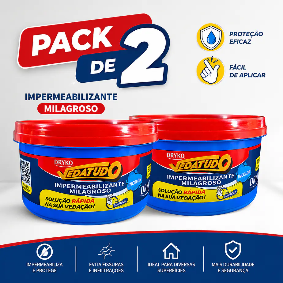 Packx2 Impermeabilizante Milagroso Incoloro 300 Ml Brillante 2