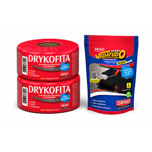 Pack Dryko Cinta Asfáltica 5cm X 10m + Primer Sellador 1 L.