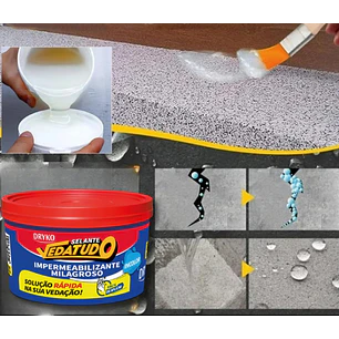 Impermeabilizante de Alto Rendimiento de base acrílica Milagroso 300 gr.