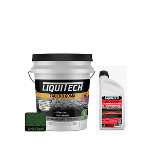  Pack Impermeabilizante Cauchogoma 4kg  color verde cesped + Sellador 1lt 