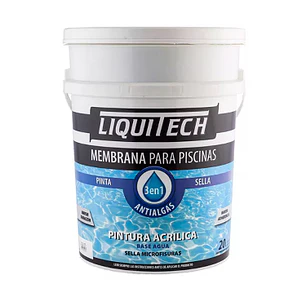 Pintura Membrana para Piscinas 20 Litros. Liquitech  