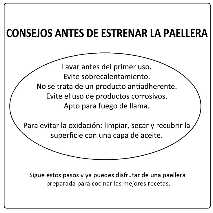 Paellera 70 Cm (30 porciones)La Valenciana  5