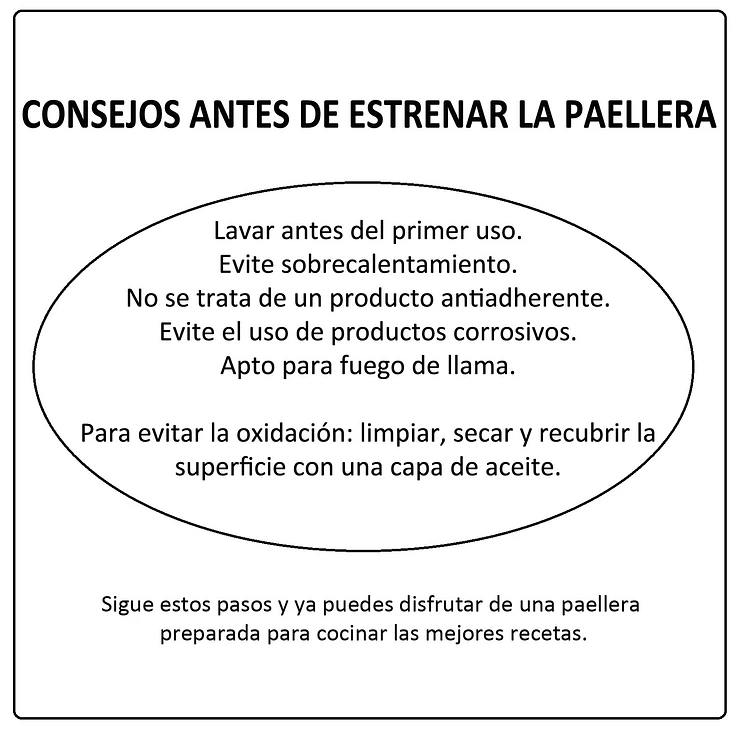 Paellera 80 Cm (40 porciones) La Valenciana  6