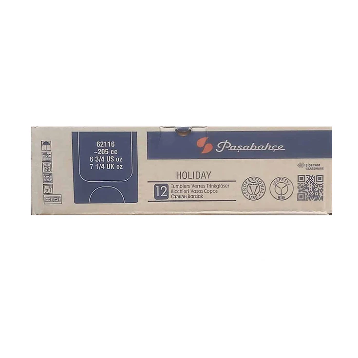 Pasabahce Vaso Holiday Whisky 205Ml (12 Pcs) 3
