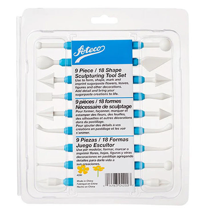 Herramientas Esculpir Fondant 9 Pcs Ateco 1