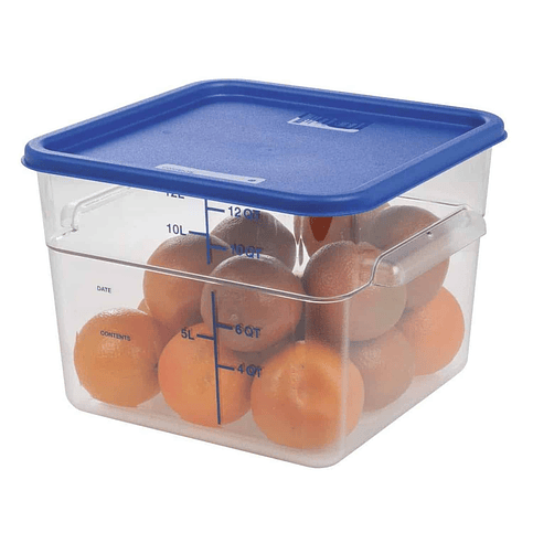 Recipiente Policarbonato 12Qt Con Tapa Dechef 1