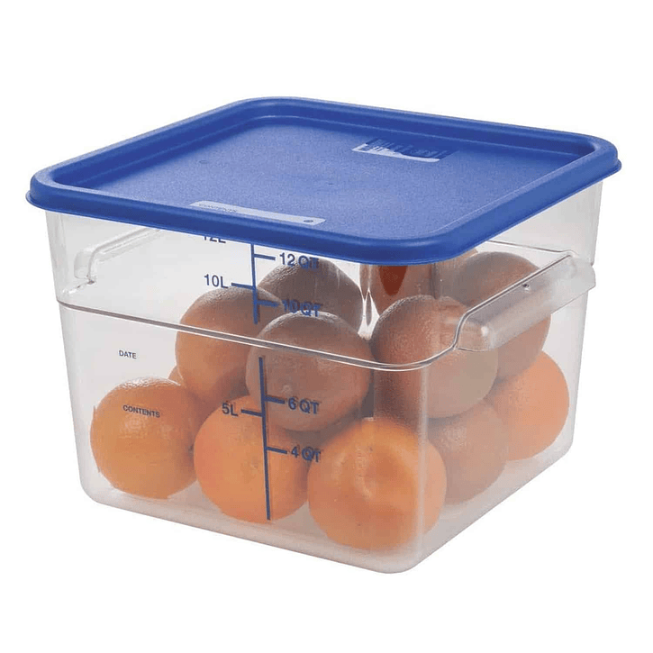 Recipiente Policarbonato 12Qt Con Tapa Dechef 1