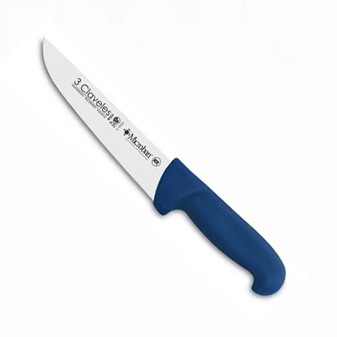 Cuchillo Carnicero 20Cm Azul Tres Claveles 1
