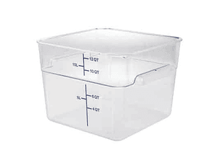 Recipiente Policarbonato 12Qt Con Tapa Dechef