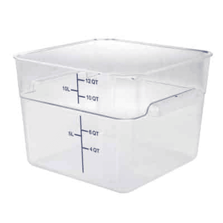 Recipiente Policarbonato 12Qt Con Tapa Dechef 2