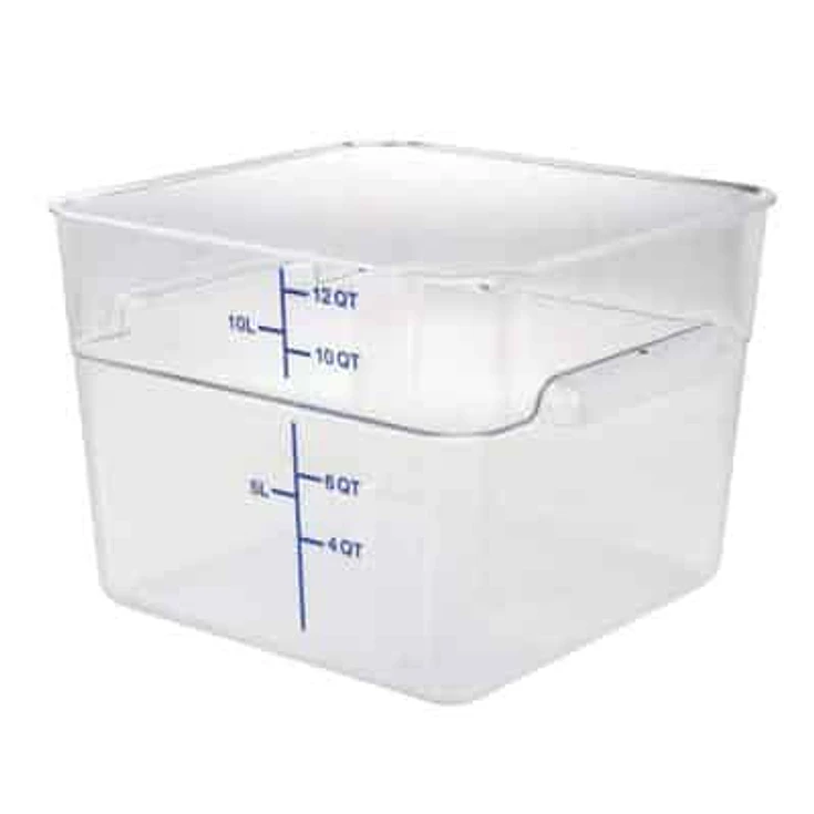 Recipiente Policarbonato 12Qt Con Tapa Dechef 2