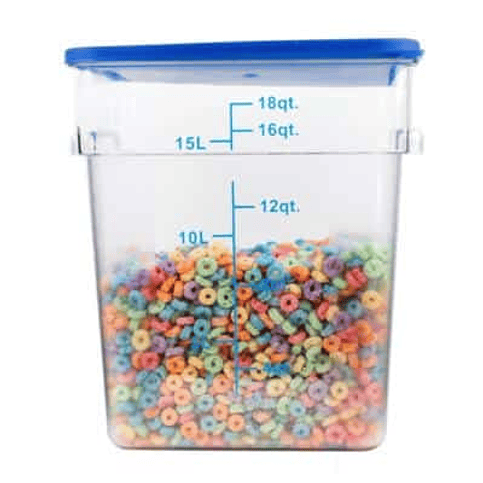 Recipiente Policarbonato 18Qt Con Tapa Dechef 1