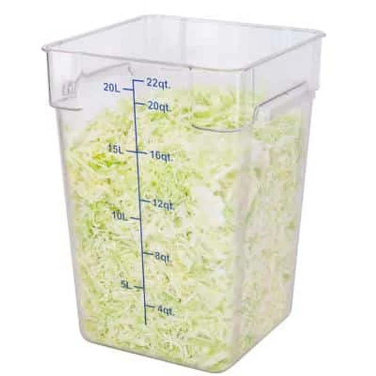 Recipiente Policarbonato 22Qt Con Tapa Dechef 3