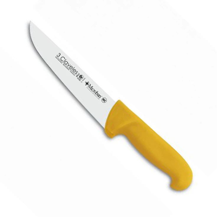Cuchillo Carnicero 20Cm Amarillo Tres Claveles 1