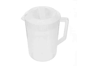 Jarro 4 Lt Con Tapa Blanca Dechef