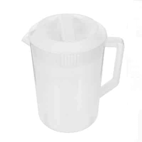 Jarro 4 Lt Con Tapa Blanca Dechef 1