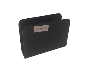 Servilletero Cuadrado Negro