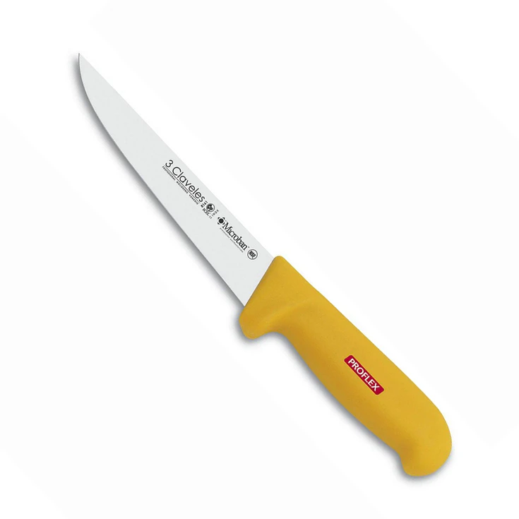 Cuchillo Deshuesador 18Cm Amarillo Tres Claveles 1