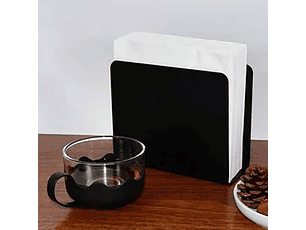 Servilletero Cuadrado Negro