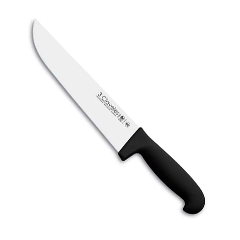 Cuchillo Carnicero 20Cm Negro Tres Claveles 1