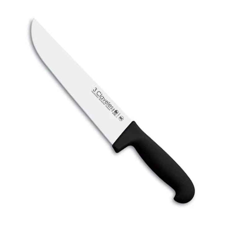 Cuchillo Carnicero 20Cm Negro Tres Claveles 1