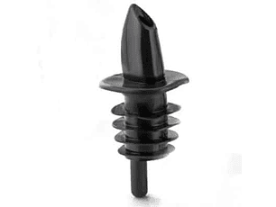 Dosificador Plastico Negro (12 Pcs) Dechef