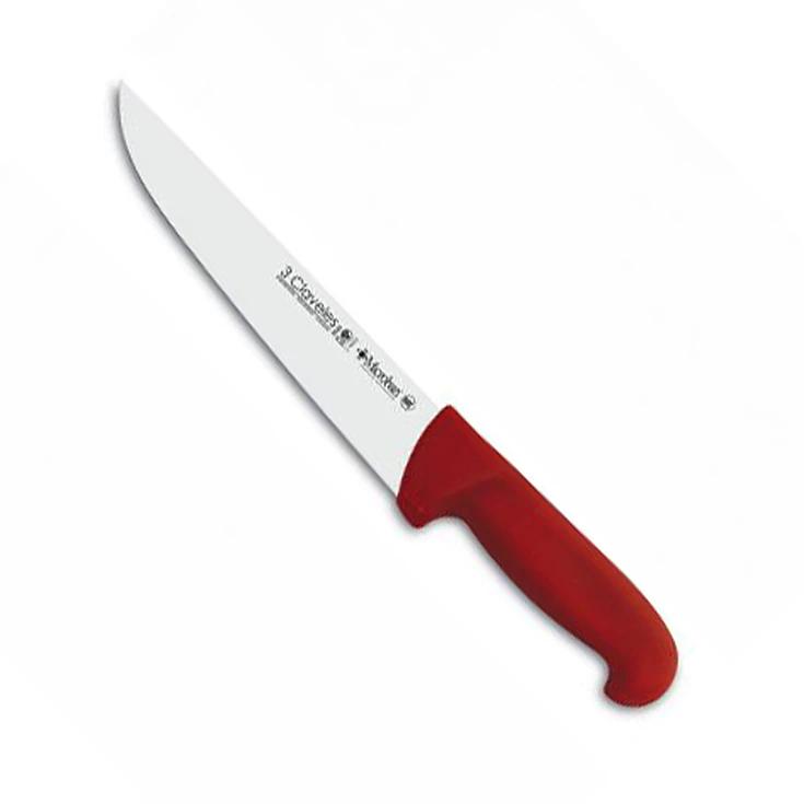 Cuchillo Carnicero 24Cm Rojo Tres Claveles 1