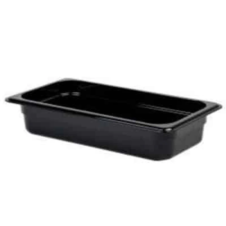 Recipiente Gn Policarbonato Negro 1/3 10Cm Dechef 1
