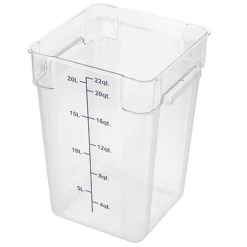 Recipiente Policarbonato 22Qt Sin Tapa Dechef 1