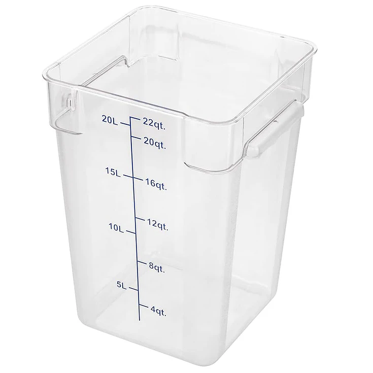 Recipiente Policarbonato 22Qt Sin Tapa Dechef 1
