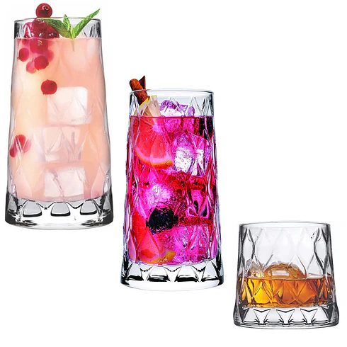Pasabahce Vaso Leafy Set 18 Pcs 1
