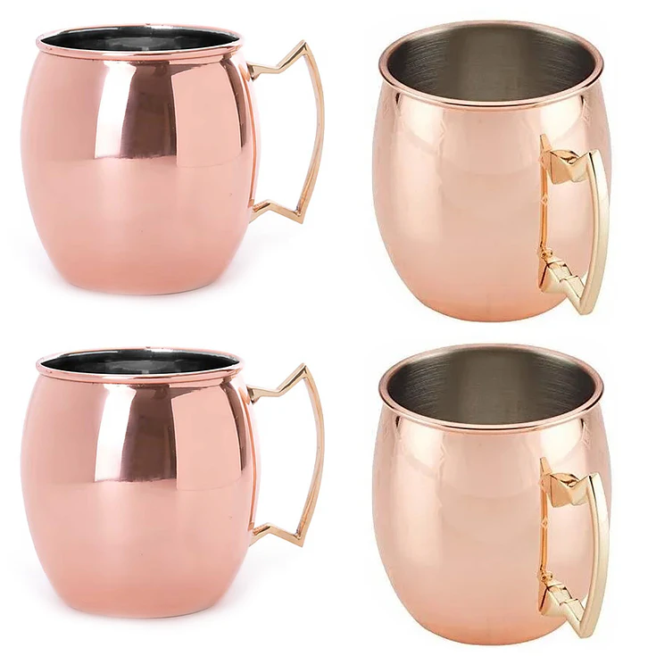 Mug Moscow Mule 398Ml Cobre Dechef (4 Pcs) 1