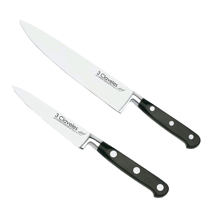 Cuchillo Forjado 2 Tamaños (10-20Cm) Tres Claveles 1