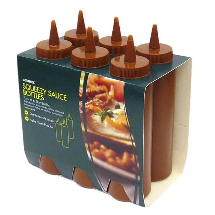 Botella Salsas 360 Ml (6 Pcs) Sunnex 1
