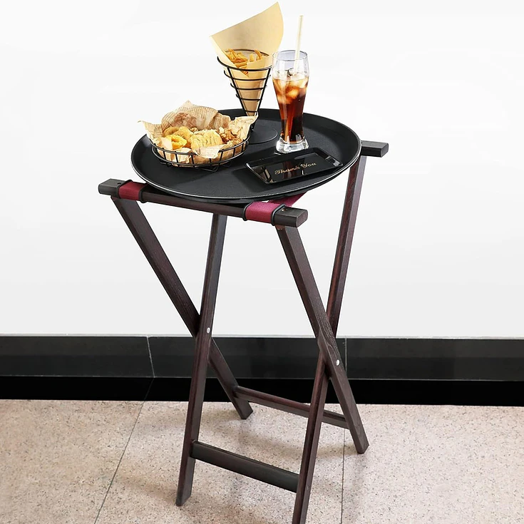 Atril Para Bandeja Madera 83Cm Dechef 5