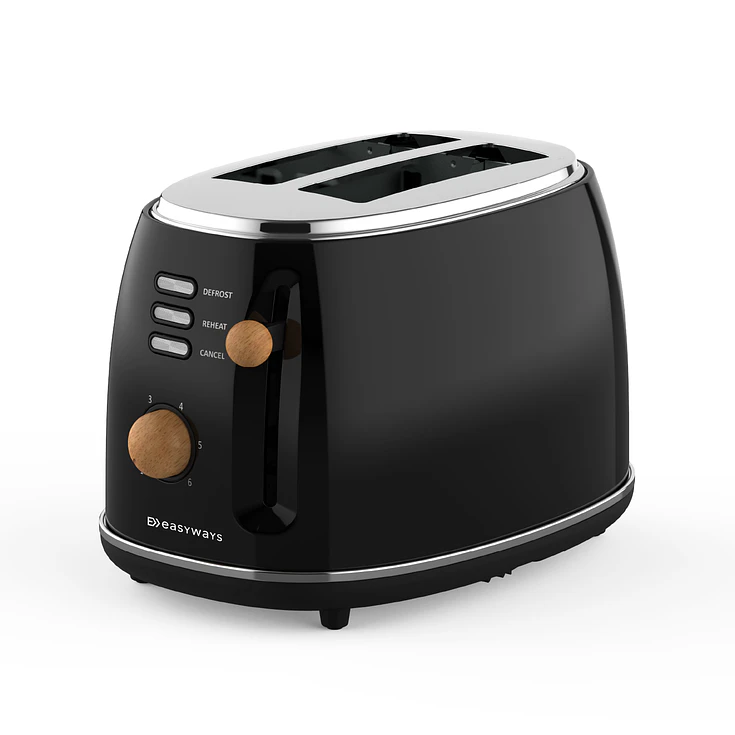 Tostador Desing 2 rebanadas Negro EasyWays 1
